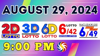 Lotto Result August 29, 2024 ⚡ Full LIST of PCSO Result