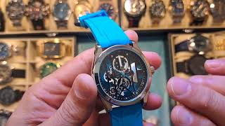 AQUA BLUE homage REVIEW Sports LUXURY watch Naviforce Minifocus Aocasdiy designer Budget watches