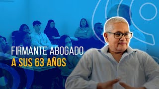 🙌🏻 ¡De admirar! Firmante de paz se convierte en abogado a sus 63 años.