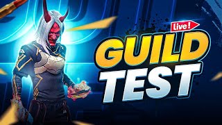 🗣️FF LIVE GUILD TEST AND GIVEAWAY| GUILD TEST AND GIVEAWAY LIVE| FF LIVE #frefirelive#guildtest