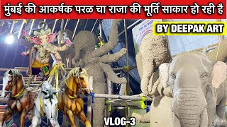 Biggest Ganesh Murti Making by Deepak Arts New Workshop Nagpur 2024 ||