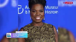 LESLIE JONES IS LEAVING 'SATURDAY NIGHT LIVE'