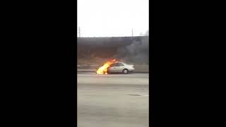 Car on fire