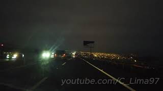 Vistas de San Bartolo y Santa Maria desde la colina Punta Rocas Panamericana Sur de noche, 2023 KM42