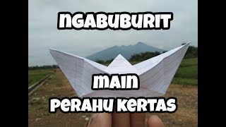 ngabuburit sambil lomba perahu kertas bareng bocah