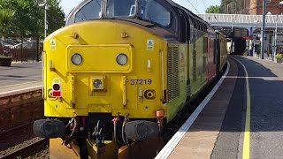 Colas Rail 37219 'Jonty Jarvis 8-12-1998 to 18-3-2005' & 37116 At Ayr On 1Q74 - 10th May 2017