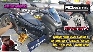 YAMAHA NMAX 2020 | OHLINS | INSTALLATION | + SUKAT NG BAGONG MUFFLER NI JORGE | TERMIGNONI | MOTOBAM