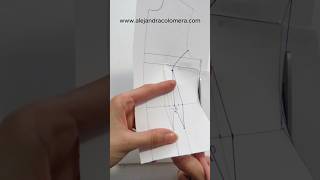 COSTADILLO CON PINZA. Tutorial completo en mi canal de You Tube #patronaje #patternmaking #shorts