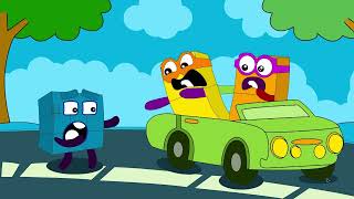 hurry up ! Numberblocks 9, please get in the car quickly  | Fanmade coloring story