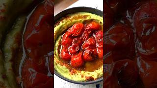 AVOCADO DIP WITH ROASTED TOMATOES| Full recipe via  𝐋𝐢𝐧𝐤 𝐢𝐧 𝐦𝐲 𝐁𝐢𝐨 #avocadodip #asmrfood