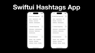 SwiftUI: Develop a Hashtags App from Scratch