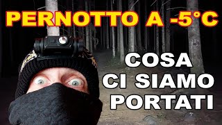 PERNOTTO A -5°C - COSA CI SIAMO PORTATI