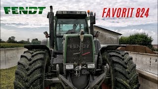 Fendt Favorit 824 on silage trench | PINTON