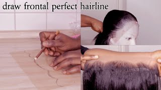 HOW TO: FRONTAL PERFECT HAIRLINE| Detailed