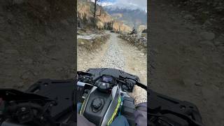 Location 🙄#shortfeed #foryou #manali #biker #mountainbike #crash #snow