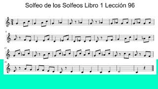 La bemol Mi bemol - Solfeo de los Solfeos Libro 1 Lección 96