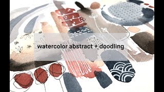 abstract painting + doodling: a good way to find your creative voice