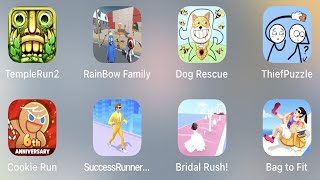 Temple Run 2 | Rainbow Family | Dog Rescue | Thief Puzzle | Cookie Run | Succcess Runner.....