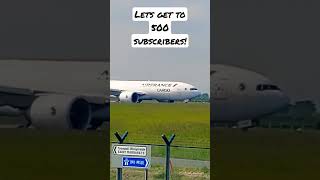 Air France B777F Takeoff From A Sunny Dublin! #shorts