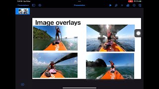 Apple Keynote app create photo overlays , video Picture in Picture and ppt Tutorial