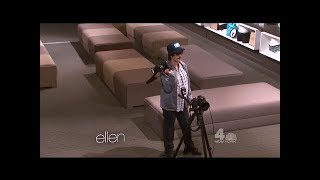 Justin Bieber posing as a photographer Prank on The Ellen DeGeneres Show - September 15, 2015