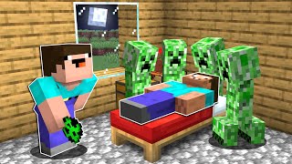 НУБ ЗАТРОЛЛИЛ ПРО КРИПЕРАМИ В МАЙНКРАФТ ! НУБИК И 7 ПРАНКОВ НАД ПРО В MINECRAFT Дак Плей