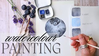 How to Paint a Blueberry with Easy to follow Steps