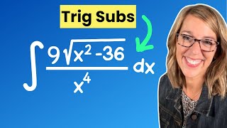 Learn Trig Substitutions the Easy Way | Trig Subs Without Formulas To Memorize