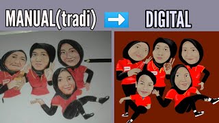 Mengubah lukisan manual jadi digital