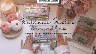 Relleno Quincenal de Gastos Variables + Mi Cartera | Relleno de Sobres | Sistema de Sobres