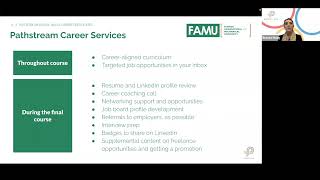 FAMU x Pathstream Digital Skills Certificates Webinar 2/24/22