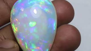 82 carat, Natural Ethiopian PinFire Opal, Hydrophane Opal