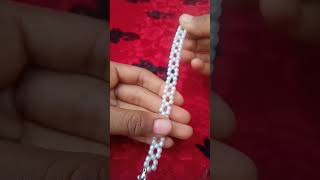 DIY beautiful pearl bracelet ## 🤩💖💕 ## Handmade bracelet ## ab next kya banaun 🤔🤔