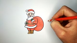 How to draw Santa Claus