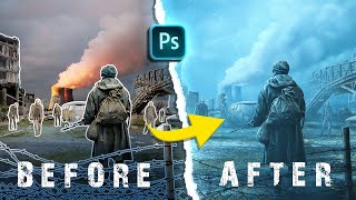 Zombie Apocalypse Photo Manipulation | Photoshop Tutorial