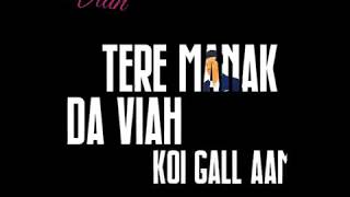 Viah : Jass Manak : Whatsapp status : Black Background : Latest New Punjabi Song 2019- Beat on tube