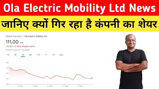 Ola Electric Mobility Ltd Share Price Down Latest News