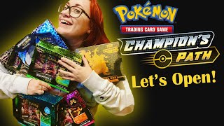 Pokémon TCG Champion's Path sets & boosters opening! Charizard, please?!