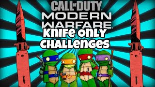 Knife Only Challenges Call Of Duty Modern Warfare Funny Moments #TurtleSquad #callofduty