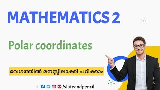 Polar Coordinates|Mathematics 2|Complementary paper |2nd sem Calicut University