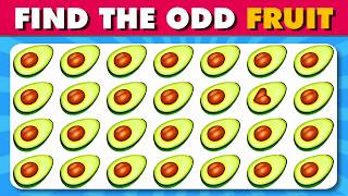 Find the ODD One Out 🍎🥑🥭 Easy, Medium, Hard Levels. Can You PASS the ODD One Out Challenge TODAY!