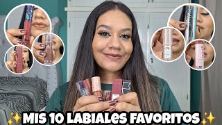 Mis 10 Labiales Favoritos 😍💄| Pink Up, Beauty Creations, Nars, Italia Deluxe Yuya etc...