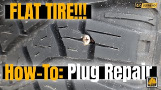 Flat Tire! How-To tire plug repair