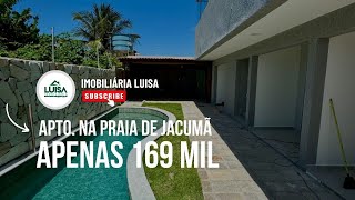 APARTAMENTO PERTO DA PRAIA COM ÁREA DE LAZER COMPLETA E ÁREA PRIVATIVA POR APENAS R$169 EM JACUMÃ