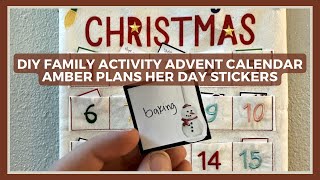 DIY Family Activity Advent Calendar 2023 | Amber Plans Her Day Stickers