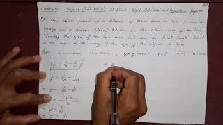 39- chapter 1 class 10 LIGHT Reflection and Refraction Q4: An object placed at a distance of 45cm...