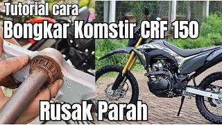 Cara mudah melepas Komstir CRF 150L Supermoto, Berat Seret Susah Belok