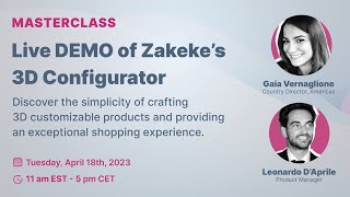 [MASTERCLASS] - Live DEMO of Zakeke's 3D Configurator