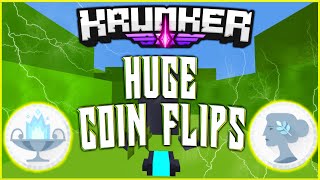 KRUNKER - OVER 200,000KR IN COIN FLIPS *HUGE COIN FLIPS* (GIVEAWAY)