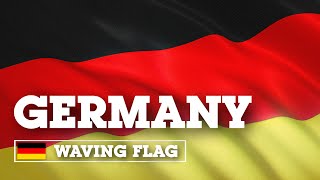 Развевающийся флаг Германии / Waving Flag of Germany